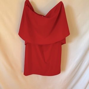 Like New-Dainty Hooligan red strapless dress